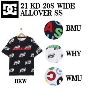 【DC Shoes】ディーシーシューズ 2021 21 KD 20S WIDE ALLOVER SS キッズ Tシャツ 半袖 スケートボード