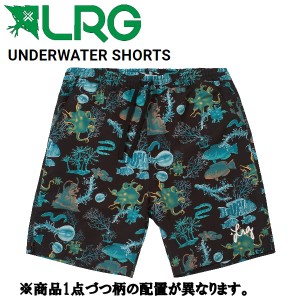 【LRG】エルアールジー 2021春夏 UNDERWATER SHORTS メンズ ショーツ ハーフパンツ スケートボード サーフィン ボトムス M/L ブラック