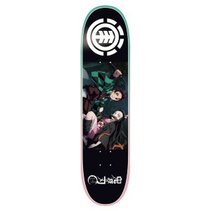 【ELEMENT】エレメント 鬼滅の刃 スケートボード デッキ KIMETSU TANJIRO NEZU SKATEBOARD DECK デッキ 板 大人 単品 8.125インチ ONE CO