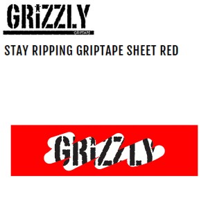 【GRIZZLY】グリズリー STAY RIPPING GRIPTAPE SHEET グリップテープ デッキテープ スケートボード