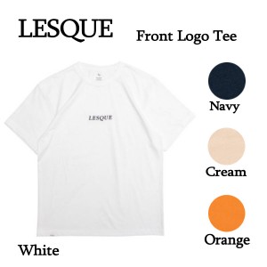 【LESQUE】レスケ Front Logo Tee Tシャツ ユニセックス TEE スケートボード スケボー SK8 ストリート ファッション 伊藤慎一 イトシン 