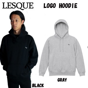 【Lesque】レスケ スケートボード LOGO HOODIE メンズ レディース パーカー フード付き トレーナー スケボー SK8 ストリートファッション