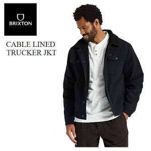 【BRIXTON】ブリクストン 2022秋冬 CABLE LINED TRUCKER JKT メンズ トラッカージャケット キルティング