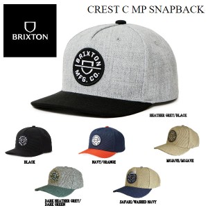 【BRIXTON】ブリクストン 2023秋冬 CREST C MP SNAPBACK メンズ スナップバック キャップ 帽子 スケートボード