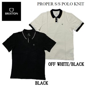 【BRIXTON】ブリクストン 2022春夏 PROPER S/S POLO KNIT メンズ ポロシャツ 半袖 スケートボード