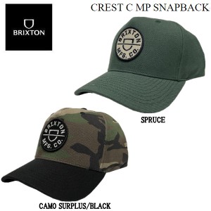 【BRIXTON】ブリクストン 2023春夏 CREST C MP SNAPBACK メンズ スナップバック キャップ 帽子 スケートボード