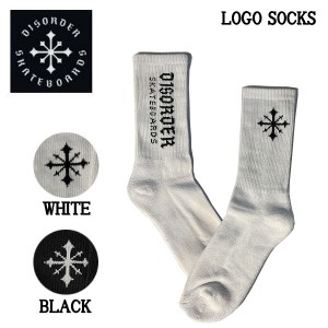 【DISORDER】ディスオーダー LOGO SOCKS メンズ ソックス 靴下 スケートボード スケート  SKATE SK8 スケボー