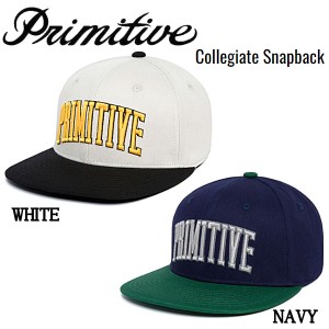 【Primitive】プリミティブ 2023春夏 Collegiate Snapback キャップ スナップバック 帽子 スケートボード スケボー