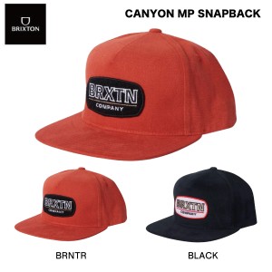 【BRIXTON】ブリクストン 2023秋冬 CANYON MP SNPK メンズ レディース ユニセックス スナップバック キャップ 帽子