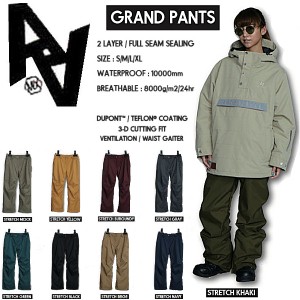 【AA HARD WEAR】ダブルエーハードウェア 2021-2022 GRAND PANTS レディース スノーパンツ