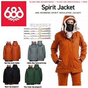 【686】2021/2022 SIX EIGHT SIX OUTERWEAR Spirit Jacket レディース スノージャケット アウター スノーウェア スノーボード S/M/L/XL 4