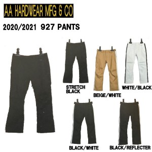 【AA HARD WEAR】ダブルエーハードウェア 2020-2021 927 PANTS メンズ スノーパンツ ボトムス スノーウェア