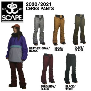 【SCAPE】エスケープ 2020-2021 WOMANS CELES PANTS ウーマンズ セレスパンツ スノーパンツ ボトムス