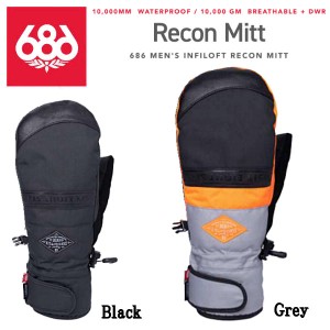 【686】2022/2023 シックスエイトシックス MENS Recon Mitt メンズ リーコンミット スノーグローブ ミトン