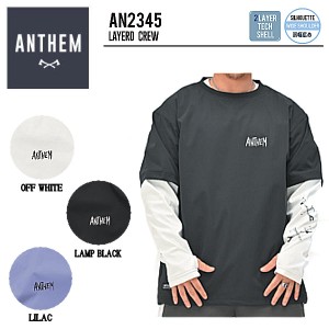 【ANTHEM】2023/2024 アンセム LAYERD CREW メンズ クルーネックトレーナー  耐水 アウター 防水 スノーウェア