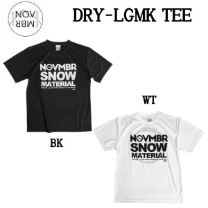 【NOVEMBER】ノーベンバー DRY-LGMK TEE 人気 定番 半袖 Tシャツ ティーシャツ 吸水速乾性 UV T-Shirts トップス スノーボード スノボー 