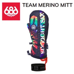 【686】2023/2024 シックスエイトシックス TEAM MERINO MITT メンズ グローブ ミット ミトン スノーボード 小物