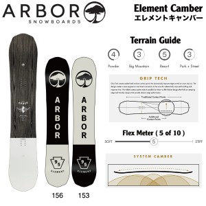 【ARBOR】2023/2024 アーバー Element Rocker メンズ エレメント ロッカー スノーボード 板 マウンテン ツイン
