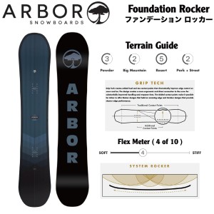 【ARBOR】2023/2024 アーバー Foundation Rocker メンズ ファンデーション ロッカー スノーボード 板