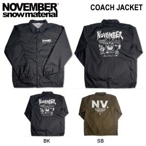 【NOVEMBER】ノーベンバー 2023/2024 COACH JACKET 2 メンズ レディース コーチジャケット アウター