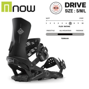 【NOW】ナウ 2023/2024 DRIVE メンズ レディース ビンディング バインディング スノーボード バックカントリー