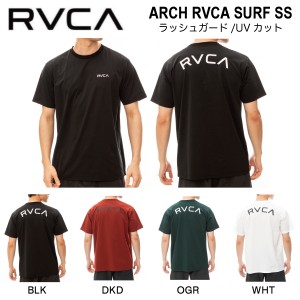 【RVCA】ルーカ 2024春夏 ARCH RVCA SURF SS メンズ ラッシュガード 半袖 Tシャツ UVカット 水着 サーフィン プール