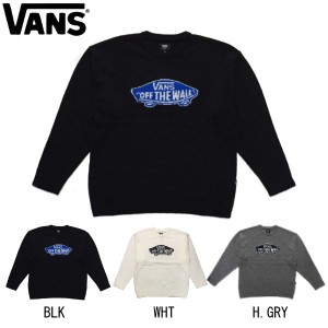 【VANS】バンズ 2019 秋冬 SK80TW JQD CREW KNIT 長袖クルーニット セーター メンズ レディース Ｍ〜L 3カラー