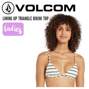 【VOLCOM】ボルコム 2022春夏 LINING UP TRIANGLE BIKINI TOP レディース トライアングル ビキニ