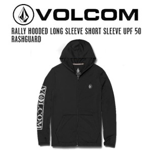 【VOLCOM】ボルコム 2023春夏 RALLY HOODED LONG SLEEVE SHORT SLEEVE UPF 50 RASHGUARD メンズ