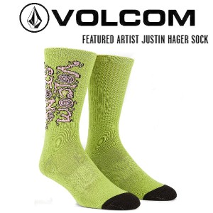 【VOLCOM】ボルコム 2023春夏 FEATURED ARTIST JUSTIN HAGER SOCK メンズ ソックス ジャスティン