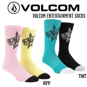 【VOLCOM】ボルコム 2023春夏 VOLCOM ENTERTAINMENT SOCKS クルーソックス 靴下 スケートボード サーフィン