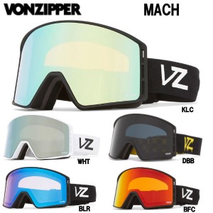 【VONZIPPER】ボンジッパー 2023/2024 MACH メンズ レディース スノーゴーグル ジャパンフィット 平面レンズ