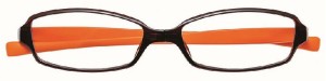 【送料無料】変なメガネ HM-1001 COL.6/52 +1.5 ブラウン/オレンジ 度数+1.5 老眼鏡 ブルーライトカット くるっと回転レンズを守る シニ
