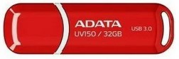 【ポスト投函で送料無料】ADATA AUV150-32G-RRD キャップ式 高速USB3.1 USBフラッシュメモリー32GB USBメモリー【***特別価格***】