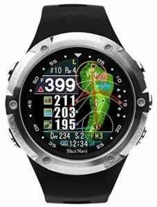  【送料無料】SHOT NAVI W1 - Evolve 腕時計型 ゴルフ GPSナビ 距離測定器 ブラック×シルバー 2242005