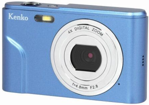 【送料無料】Kenko ケンコー 824画素デジタル4倍ズーム デジタルカメラ ユーチューブにも KC-03TY-BL
