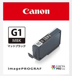 Canon・キヤノン  インクタンク PFI-G1MBK  インクジェットプリンター(imagePROGRAF)用インクカートリッジ顔料マットブラック