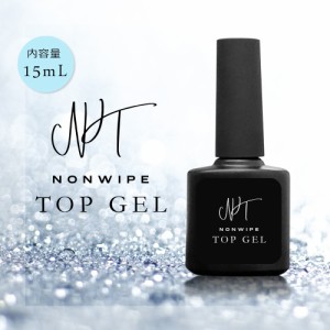 【プロ仕様・大人気】ネイル ノンワイプトップジェル 15ml ネイル　拭き取り不要　最上級の艶　ネイル NONWIPE TOP GEL