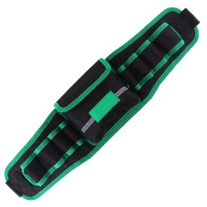 送料無料  作業道具収納ポーチ  工具腰袋 DIY 防水 工具入れ グリーン ブラック