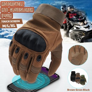 送料無料 バイクグローブ オートバイ手袋  モトクロス レーシング 保護  厚手　小物　3色