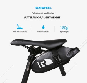 送料無料　新品　自転車用防水ポーチ　サイクリング　アウトドア　バッグ　カバン　サドルバッグ　ロードバイク　小物収納　ブラック