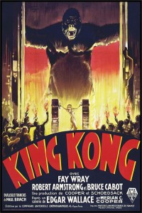 キング・コング 映画ポスター 軽量アルミ製フィットフレーム付 91.5×61cm キングコング KING KONG