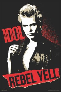 ビリー・アイドル Rebel Yell  ポスター 軽量アルミ製フィットフレーム 91.5×61cm Billy Idol 反逆のアイドル