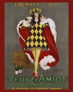 レオネット・カッピエッロ作品 Veuve Amiot ポスター 木製アートフレーム付 50×40cm