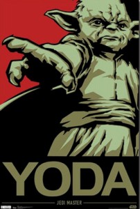 映画 スター・ウォーズ ヨーダ ポスター 軽量アルミ製フィットフレーム付 YODA 91.5×61cm