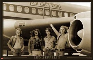 レッド・ツェッペリン ポスター 軽量アルミ製フィットフレーム付 91.5×61cm Led Zeppelin　