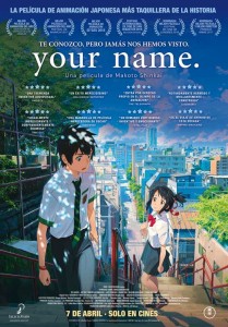 君の名は。 新海誠監督 映画ポスター(シアターサイズ 海外27×40inch) 軽量アルミ製フィットフレーム付 101.6×68.6cm スペイン版ポスタ