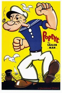 ポパイ ポスター(シアターサイズ 海外27×40inch) 101.6×68.6cm フレームなし POPEYE THE SAILOR MAN