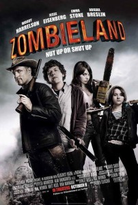 ゾンビランド 映画ポスター(シアターサイズ 海外27×40inch) 軽量アルミ製フィットフレーム付 101.6×68.6cm Zombieland