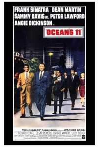 オーシャンと十一人の仲間 OCEANS11 映画ポスター(シアターサイズ 海外27×40inch) 軽量アルミ製フィットフレーム付 101.6×68.6cm
